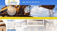 Desktop Screenshot of andreoni-materiel.com